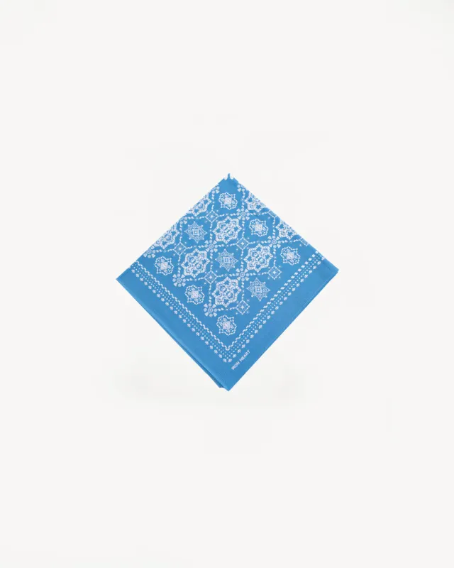 IHG-051-BLU - "Bell" Print Bandana - Turquoise made by Iron Heart