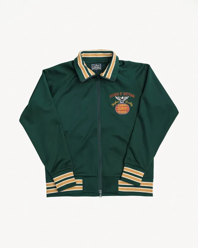 8107 - Embroidered Track Jacket - Green made by Studio D'Artisan
