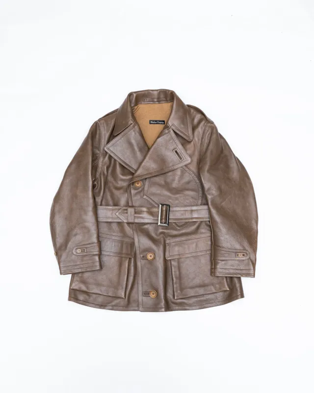 Lot 2184 - Horse Leather Aviator Jacket - Brown made by WAREHOUSE & CO.