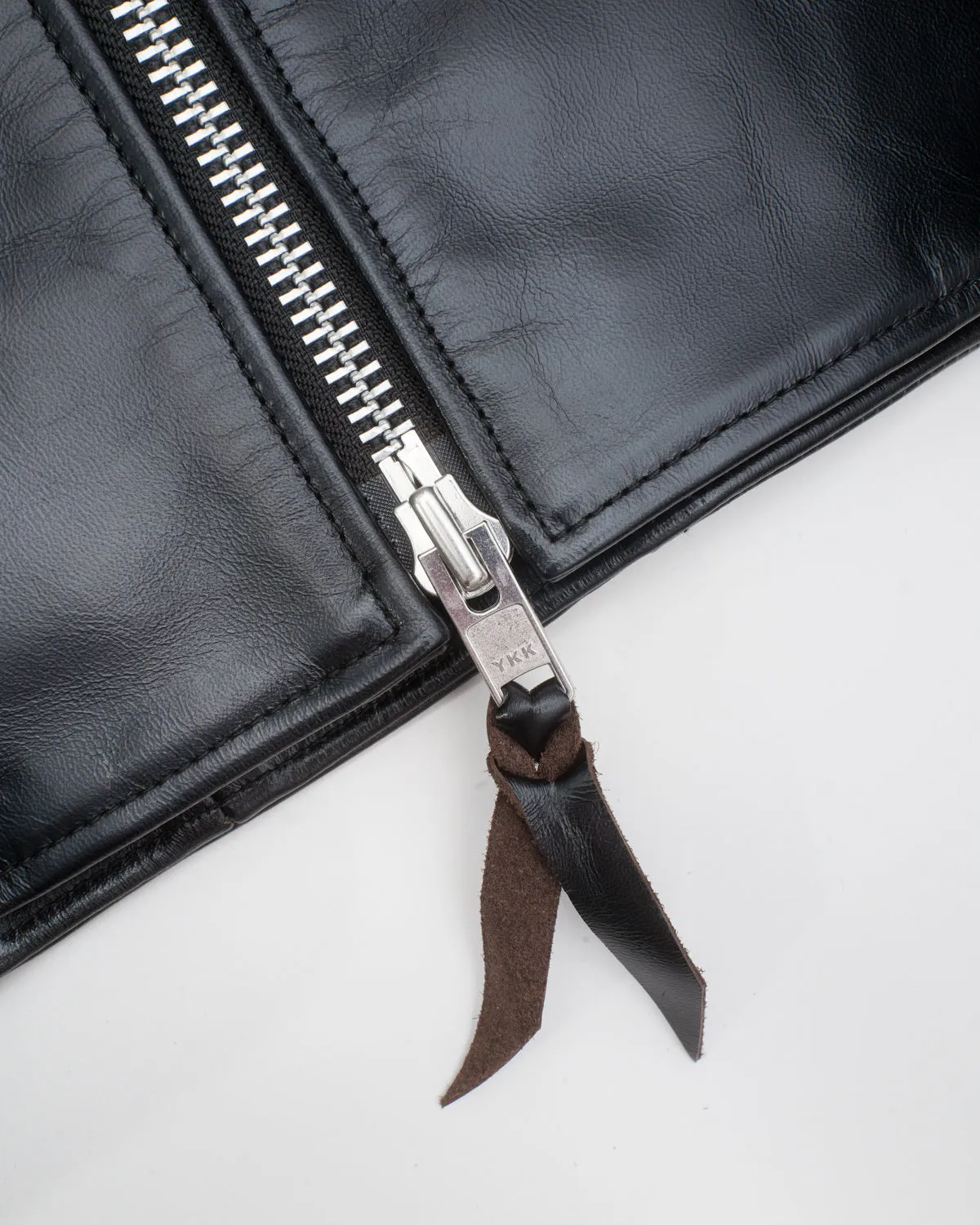 IHSH-35 - Japanese Horsehide Rider’s Jacket - Black (Tea-Core Dyed) sold by Dant product image thumbnail 3