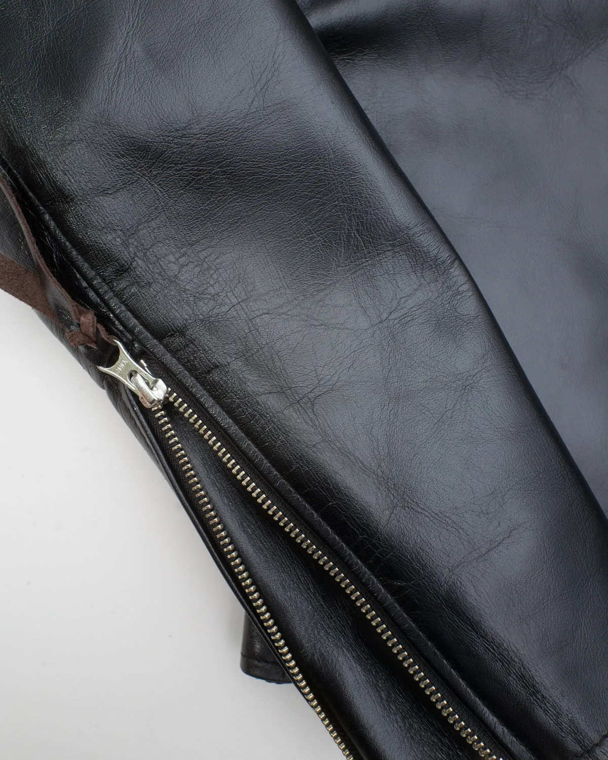IHSH-35 - Japanese Horsehide Rider’s Jacket - Black (Tea-Core Dyed) sold by Dant product image thumbnail 4