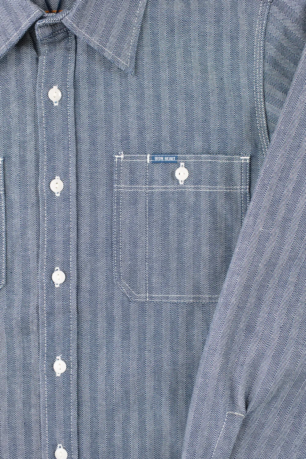 IHSH-308-IND - 12oz Herringbone Work Shirt - Indigo sold by Dant product image thumbnail 3