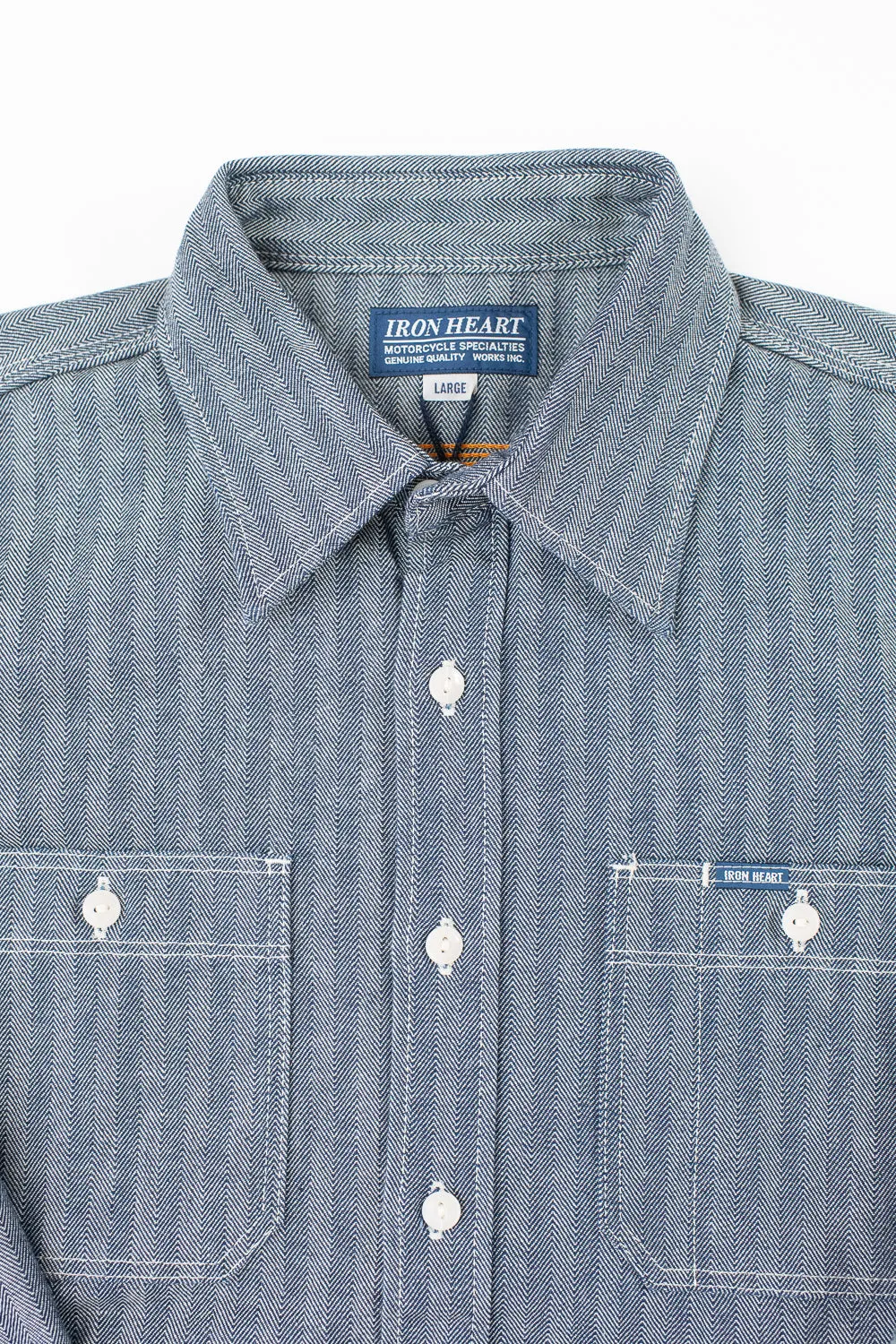 IHSH-308-IND - 12oz Herringbone Work Shirt - Indigo sold by Dant product image thumbnail 2