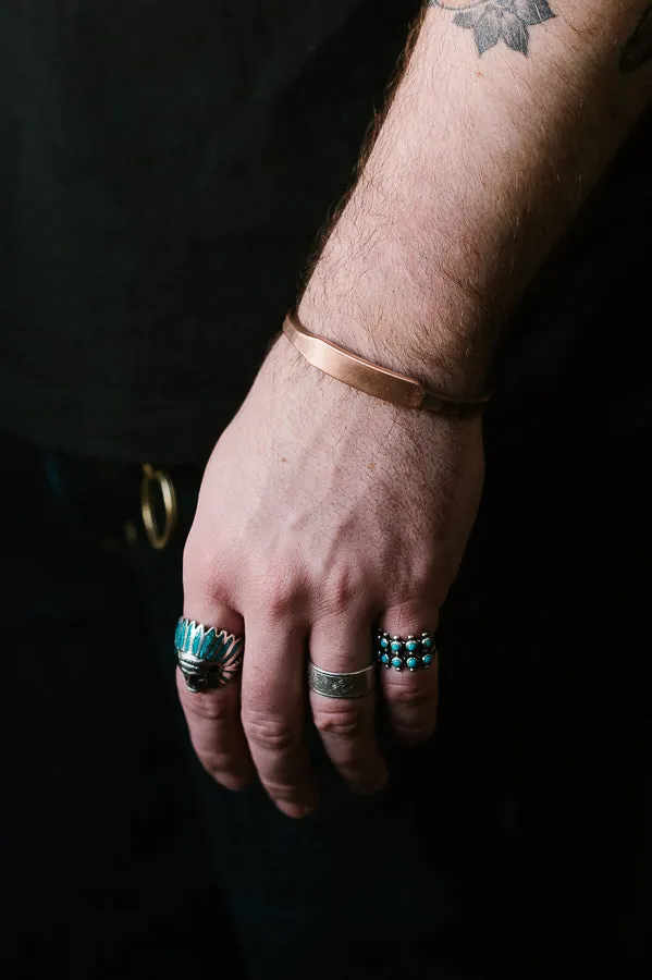 The ID Cuff - Work Patina - Copper sold by Dant product image thumbnail 3