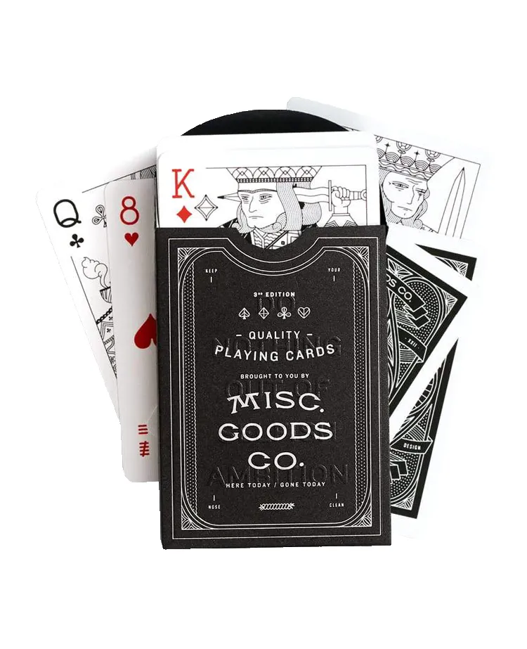 Black Deck of Playing Cards sold by Dant