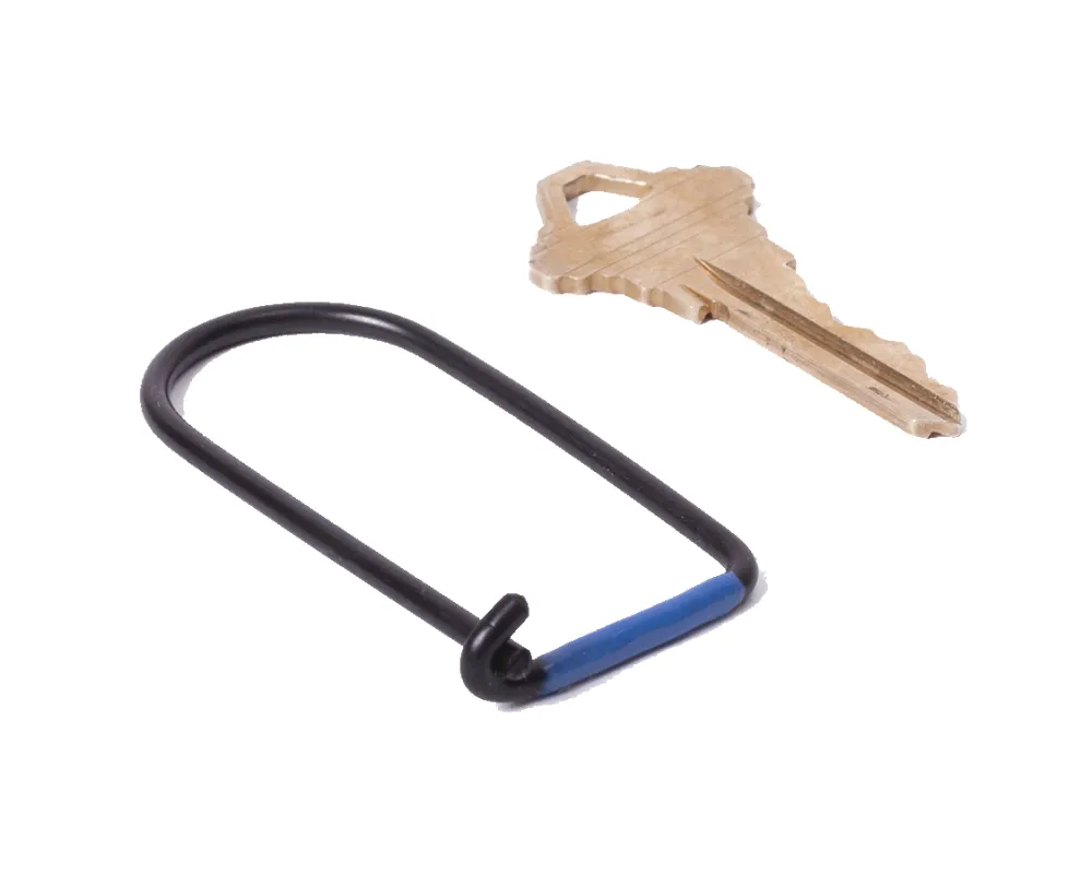 Wilson Keyring - Carbon Black Enameled - Blue sold by Dant