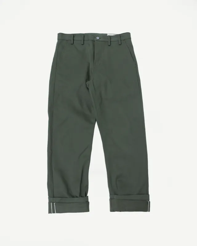 12.5oz - Officer High Trouser - Olive made by Rogue Territory