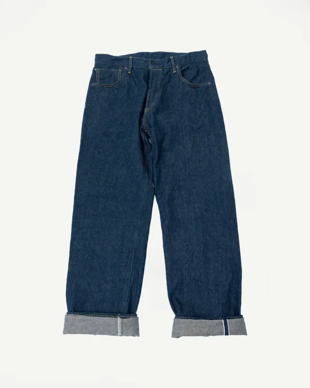 295-ISHIKAWADAI - 15oz Selvedge Cinch-Back Denim - Loose Straight made by Oni