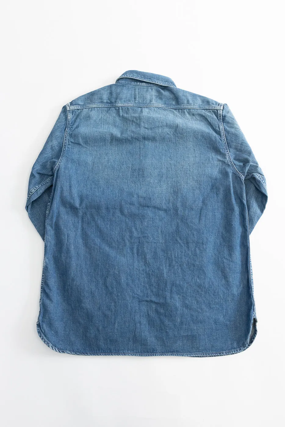 4890HW-19 - Denim Work Shirt Hand Wash - Indigo sold by Dant product image thumbnail 5