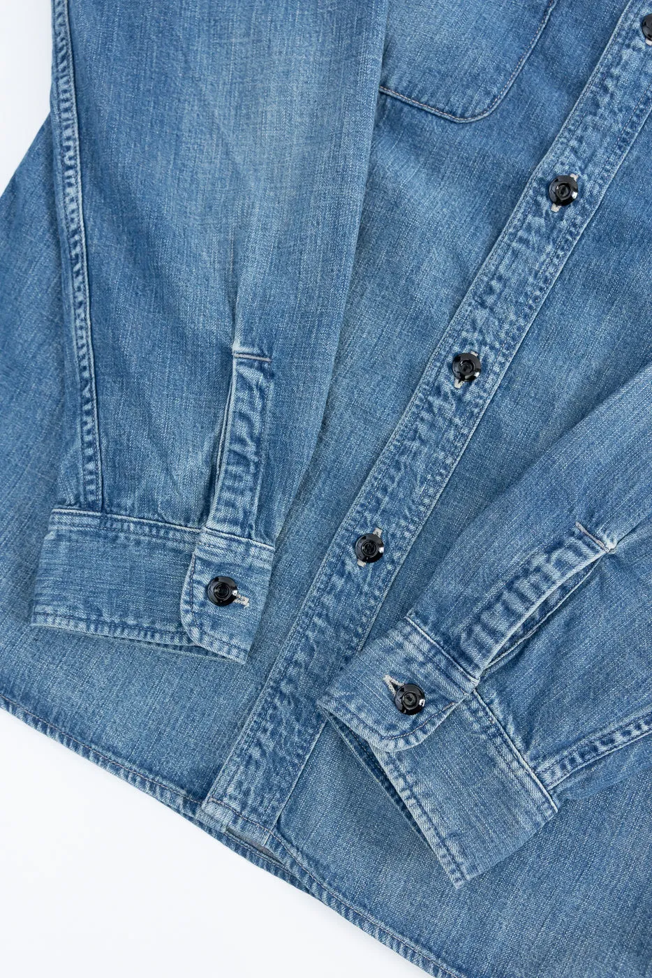 4890HW-19 - Denim Work Shirt Hand Wash - Indigo sold by Dant product image thumbnail 4