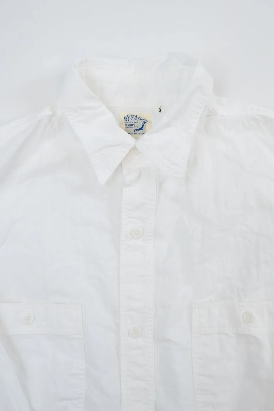 01-8270-69 - Lightweight Chambray Relax Fit Work Shirt - White sold by Dant product image thumbnail 2