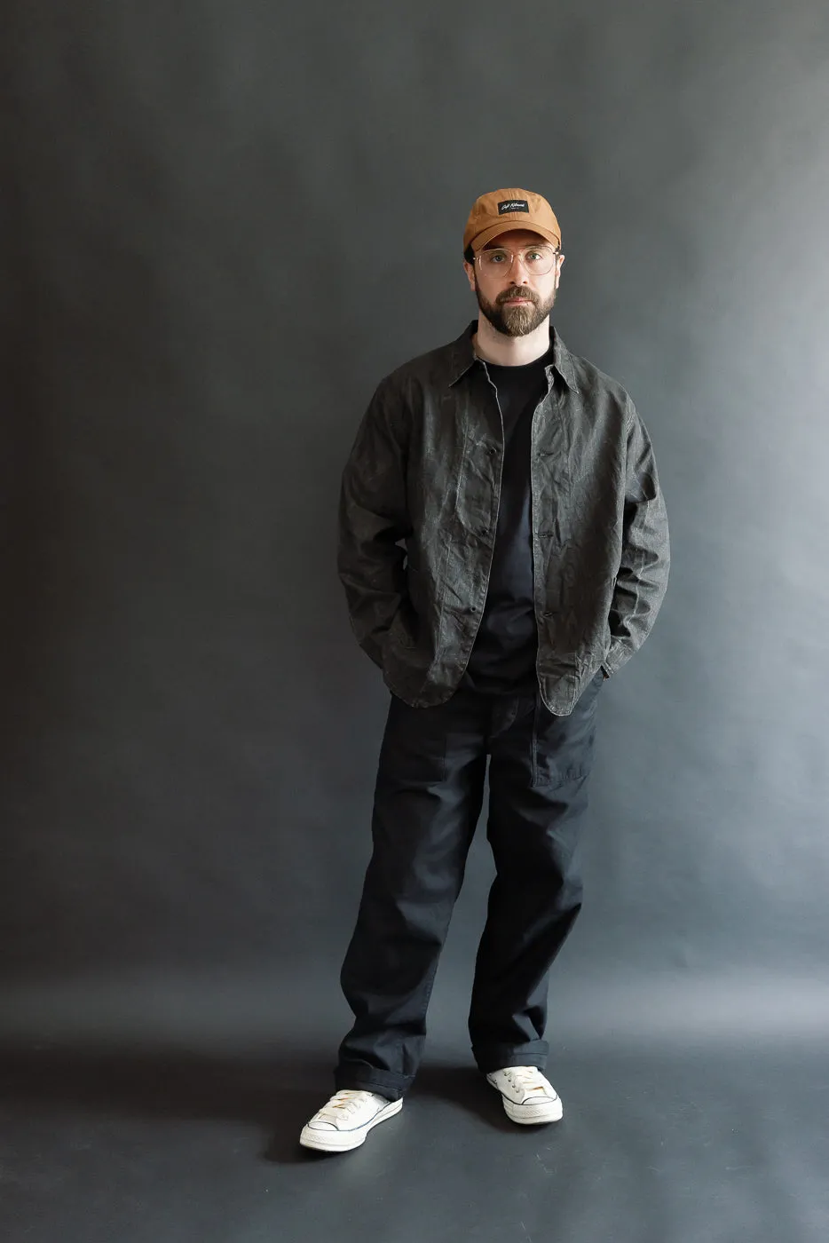 01-6250-61 - WWII 40's Sumi Coated Linen Coverall - Black sold by Dant product image thumbnail 5