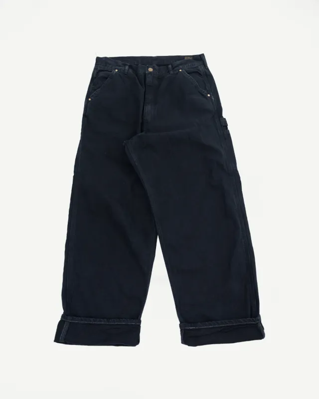 01-5328-61S - Dad's Fit Painter's Pants Canvas - Black made by orSlow