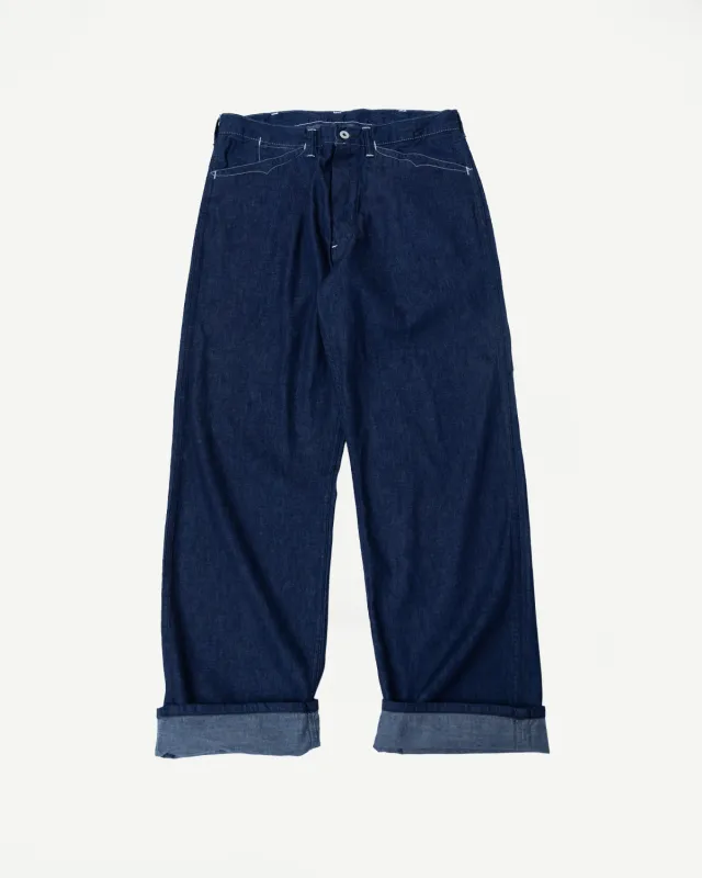 3327-8DI - Sweetbear Band Top 8oz Denim - Dark Indigo made by Post O'Alls