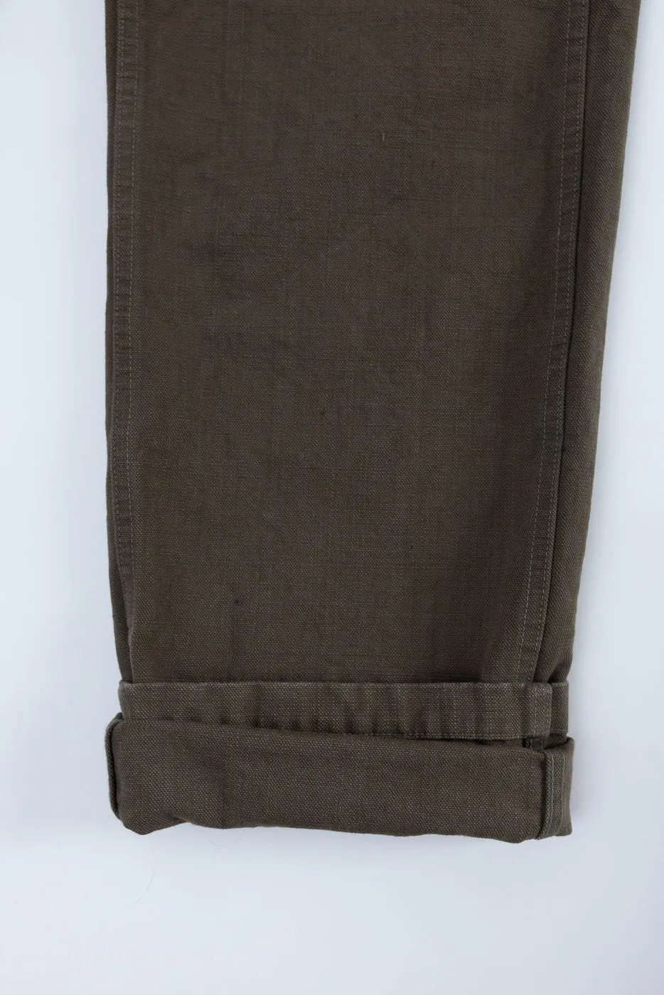 207-HOX-OLB - 13oz "Olive Khaki" Sulfur Dyed Heavy Oxford Baker Pants - Wide Straight sold by Dant product image thumbnail 5