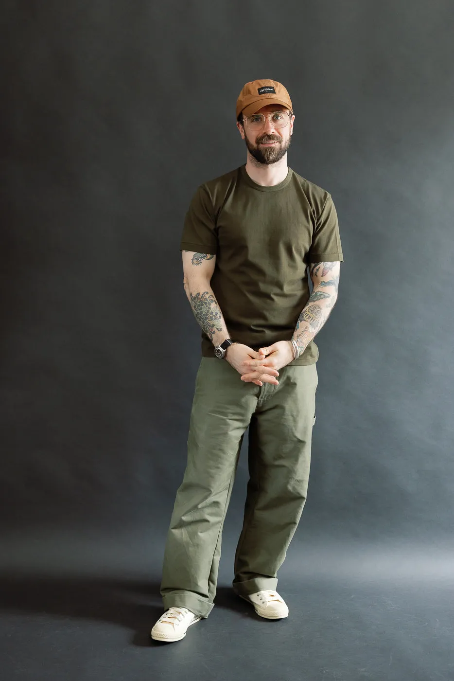 Ultimate Pima Tsuriami Crewneck T-Shirt - Khaki sold by Dant product image thumbnail 5