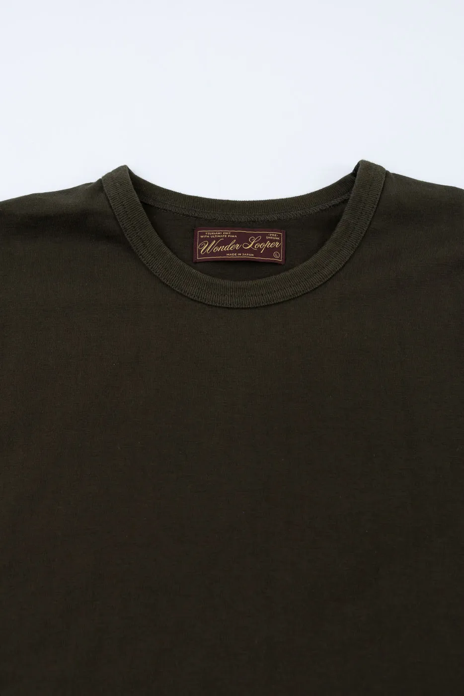 Ultimate Pima Tsuriami Crewneck T-Shirt - Khaki sold by Dant product image thumbnail 2