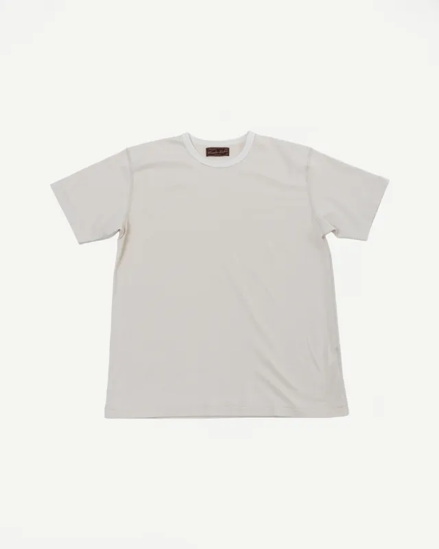 Ultimate Pima Tsuriami Crewneck T-Shirt - Ecru made by Wonder Looper