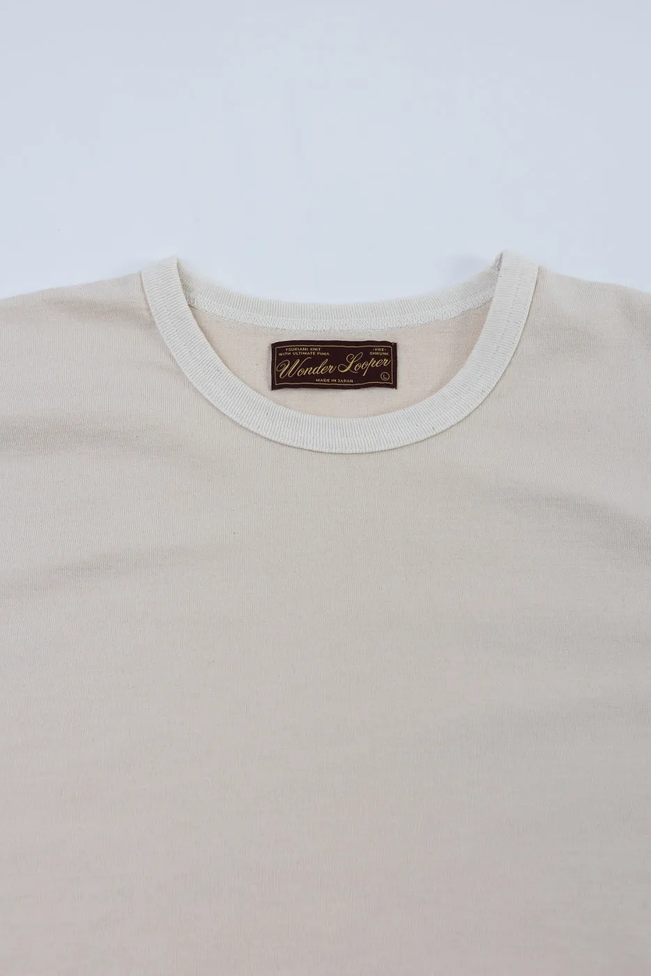 Ultimate Pima Tsuriami Crewneck T-Shirt - Ecru sold by Dant product image thumbnail 2