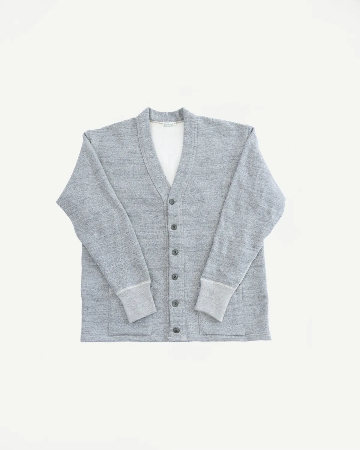Lot 498 - 4 Needle Sweat Cardigan - Heather Grey sold by Dant