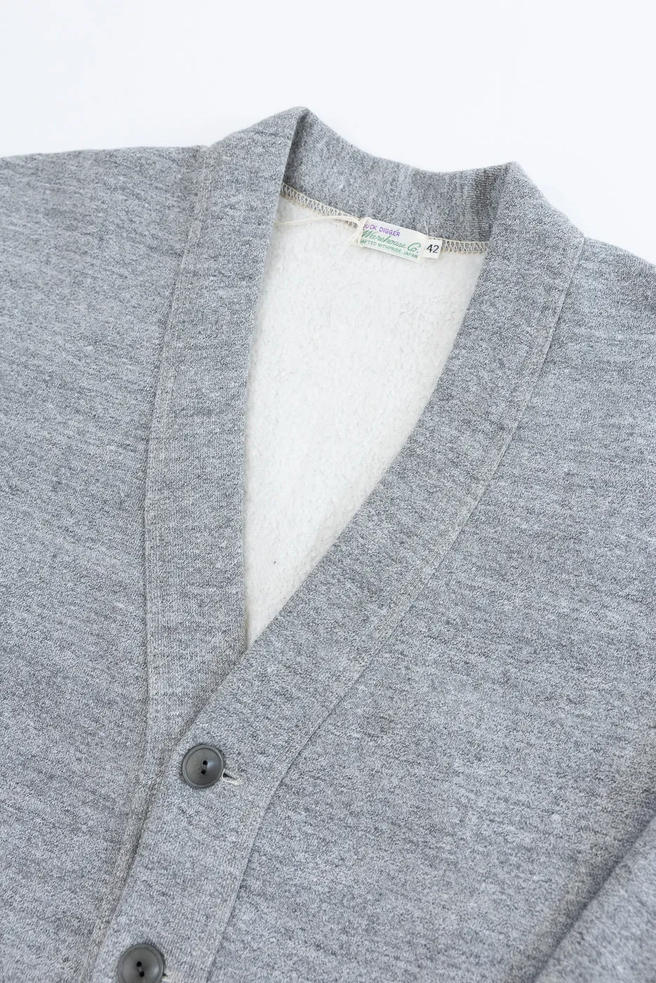 Lot 498 - 4 Needle Sweat Cardigan - Heather Grey sold by Dant product image thumbnail 2