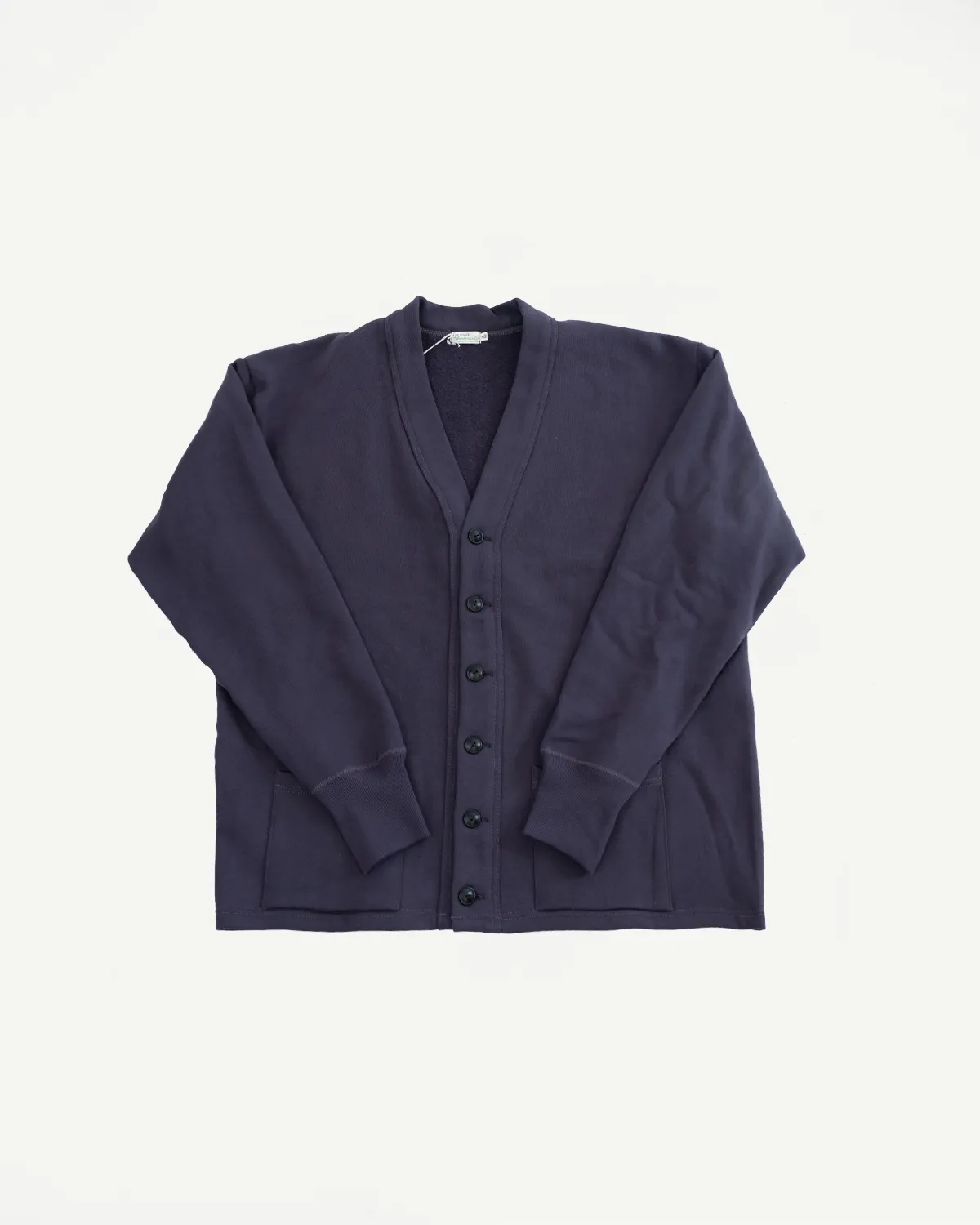Lot 498 - 4 Needle Sweat Cardigan - Dark Navy sold by Dant
