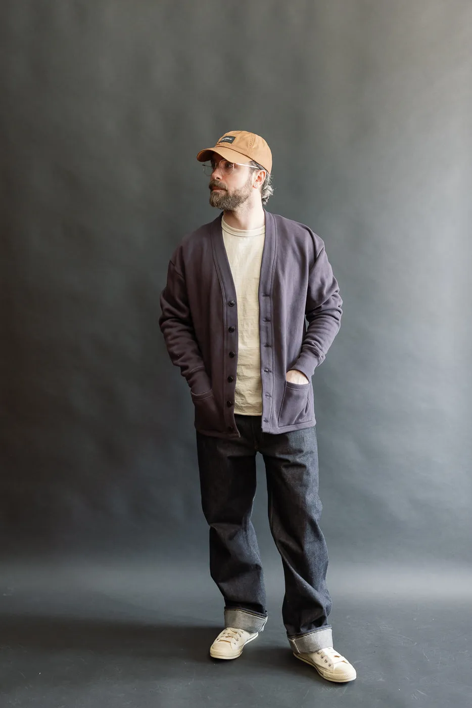 Lot 498 - 4 Needle Sweat Cardigan - Dark Navy sold by Dant product image thumbnail 5