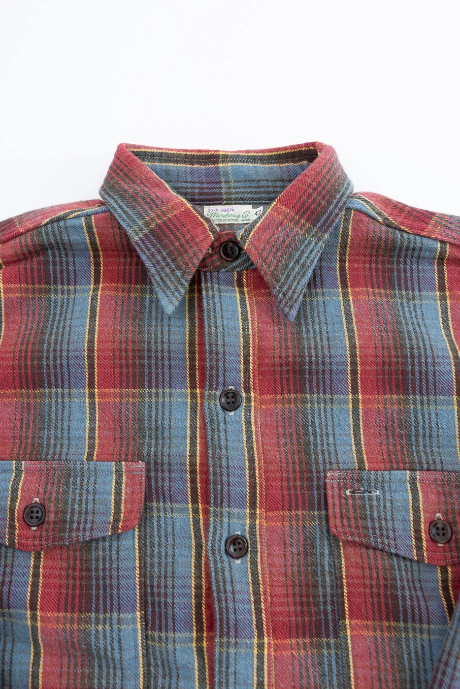 Lot 3022 - Flannel Shirt w/ Chinstrap G Pattern - Red, Navy sold by Dant product image thumbnail 2