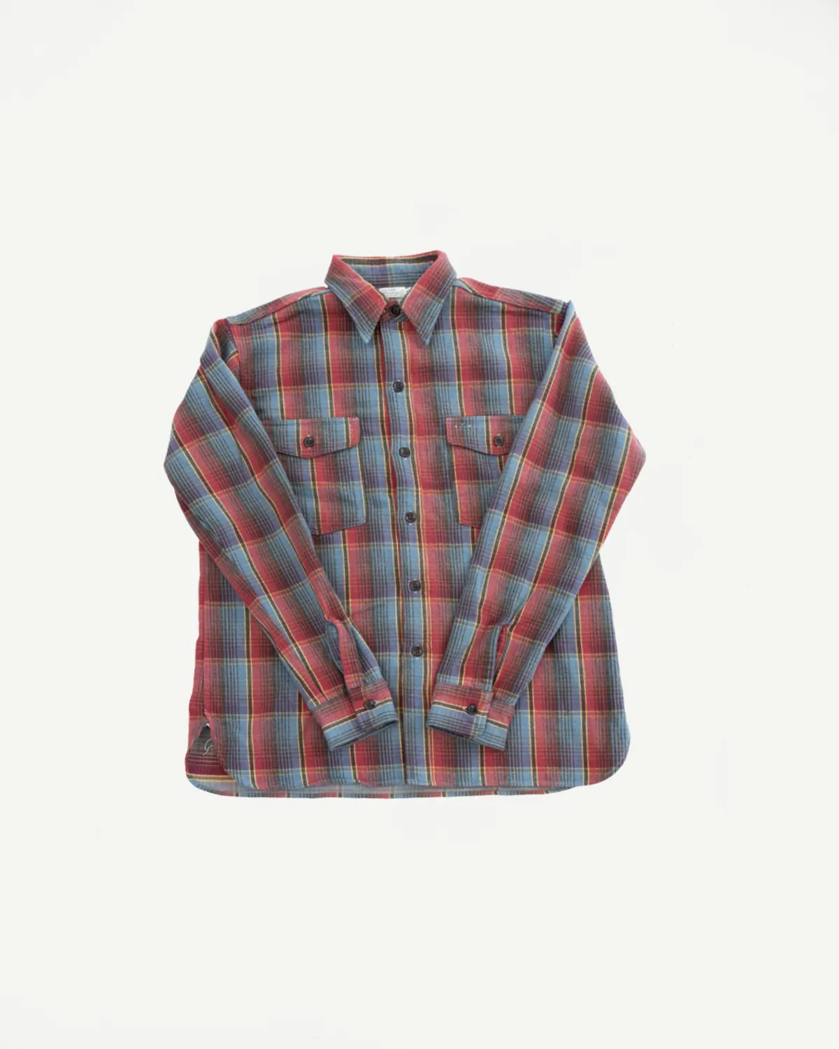 Lot 3022 - Flannel Shirt w/ Chinstrap G Pattern - Red, Navy sold by Dant