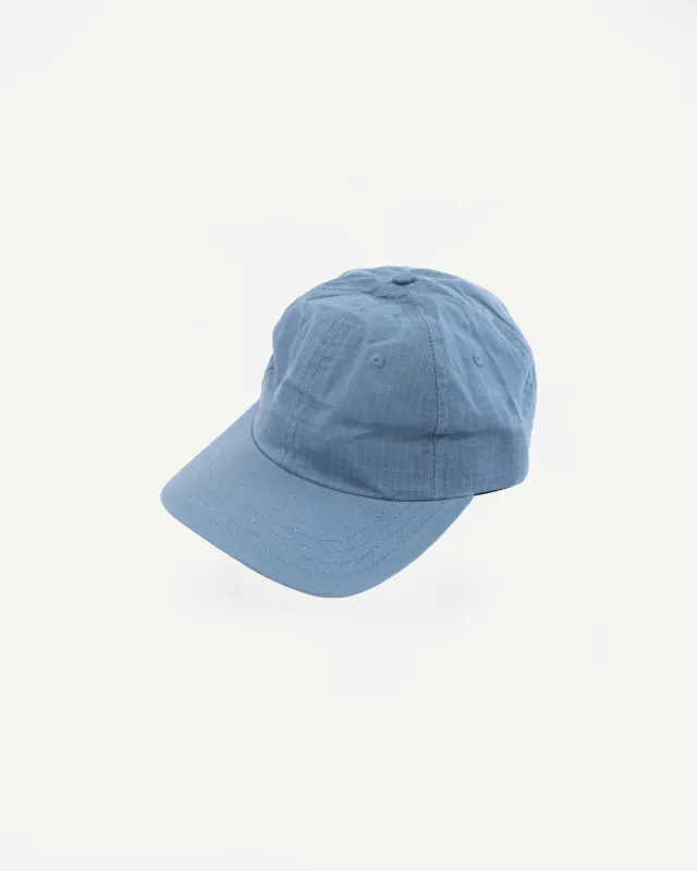 Dry Wax Ripstop Cotton Baseball Hat - Faded Blue made by Dehen 1920