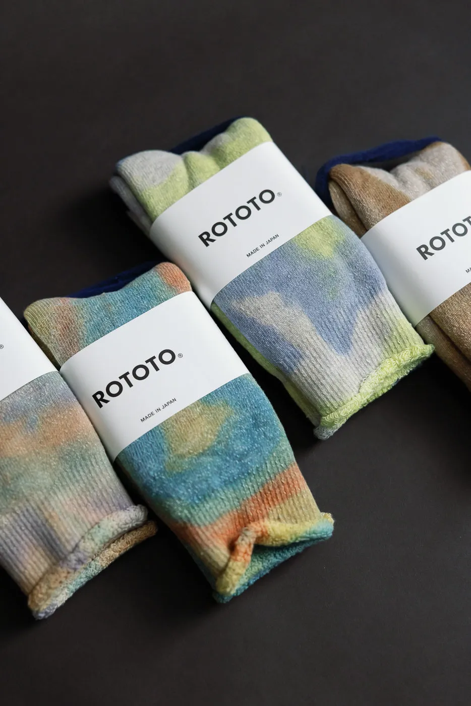 R1660 - Tie Dye Pile Crew Socks - Green, Light Pink, Purple sold by Dant product image thumbnail 4