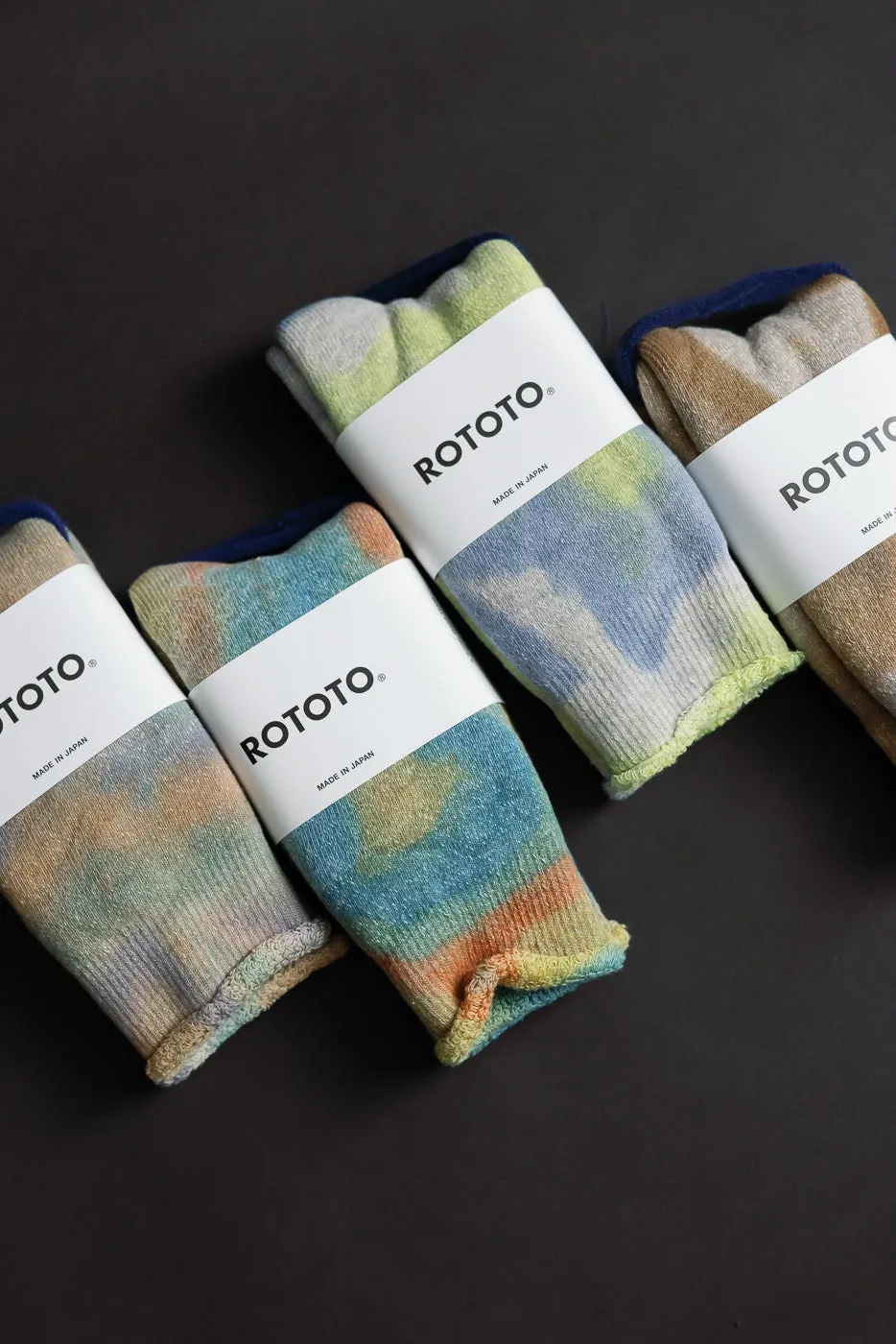 R1660 - Tie Dye Pile Crew Socks - Green, Light Pink, Purple sold by Dant product image thumbnail 5