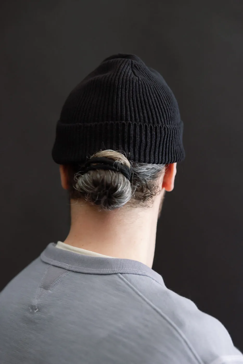 R5136 - Washi Paper & Recycled Cotton Beanie - Black sold by Dant product image thumbnail 4