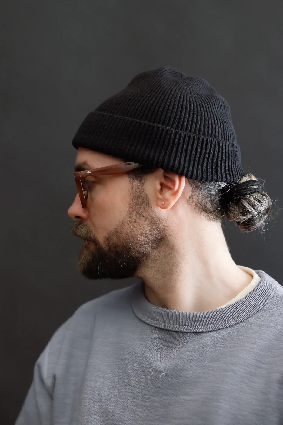 R5136 - Washi Paper & Recycled Cotton Beanie - Black sold by Dant product image thumbnail 5