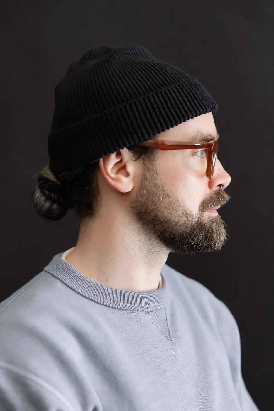 R5136 - Washi Paper & Recycled Cotton Beanie - Black sold by Dant product image thumbnail 3