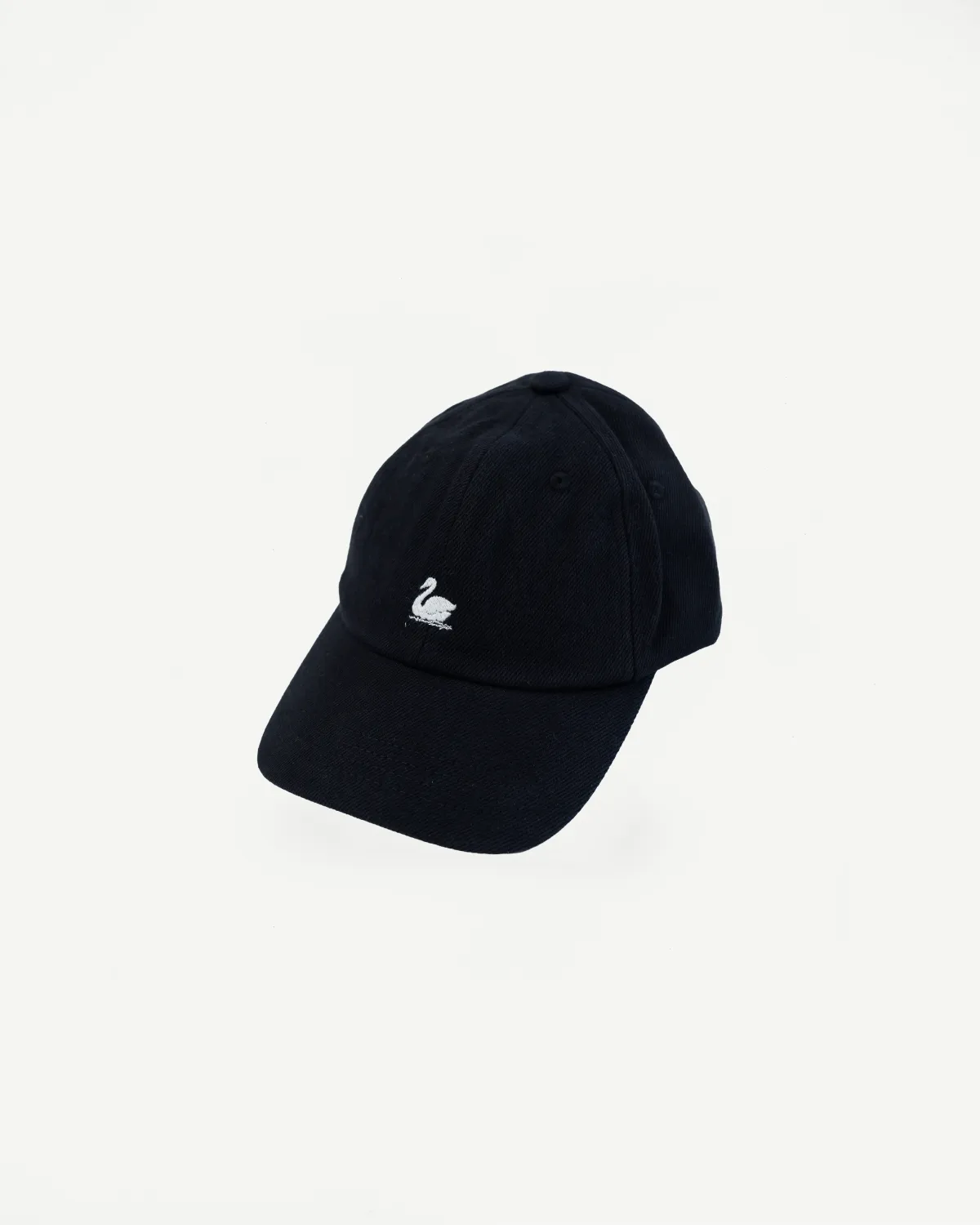 CAP01T.99 - Swan Logo Cotton Twill Cap - Deep Black sold by Dant