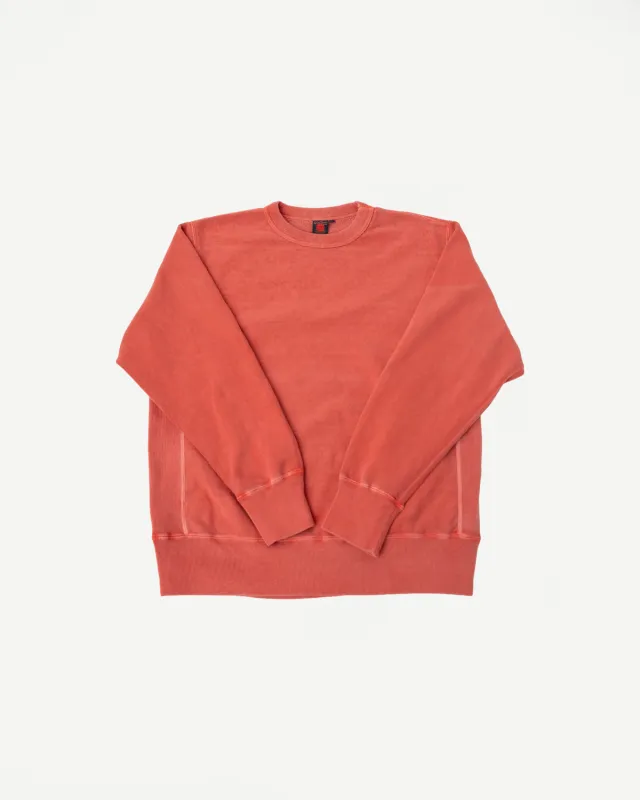 8185 - "Bengara" Reverse Weave Sweatshirt - Red made by Studio D'Artisan