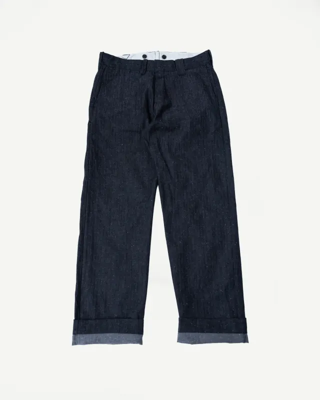 SWC300WP-HB - 13oz "Gray Nep" HBT Work Pants - Wide made by Samurai Jeans
