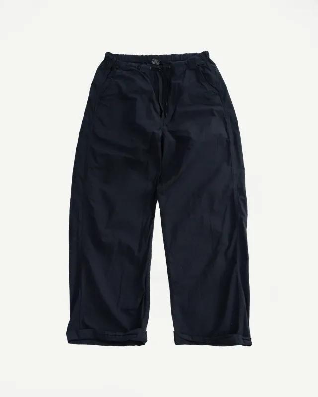 01-1021-CN61 - New Yorker Pants Cotton/Linen Wide Fit - Black made by orSlow