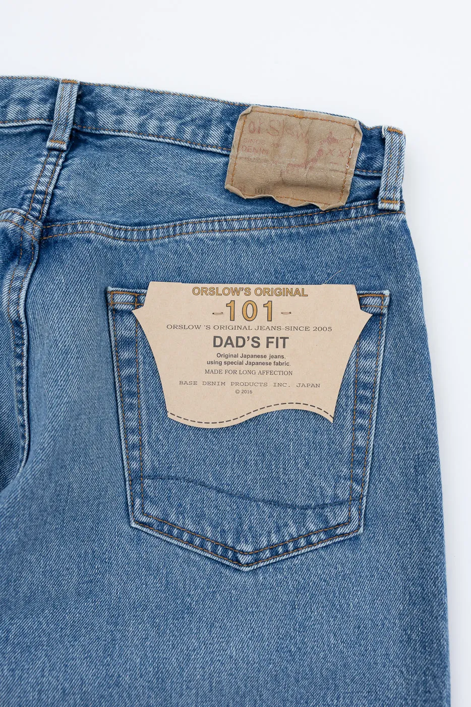 01-1010W-95 - 101 Dad's Fit Denim Jeans - Used Denim Wash sold by Dant product image thumbnail 2