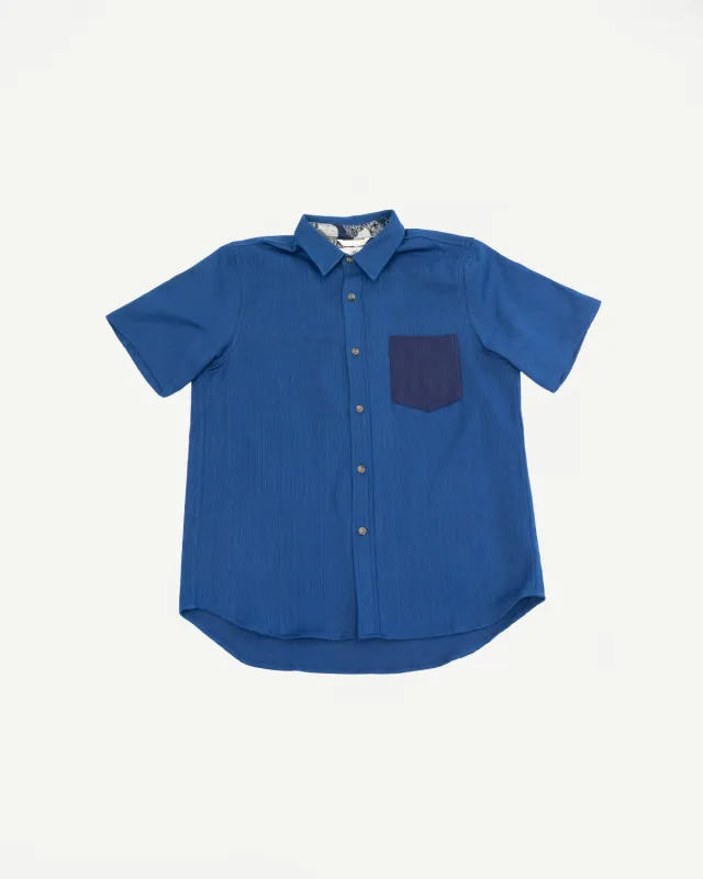 8oz Oxford Shirt - Indigo Contrast made by Rogue Territory