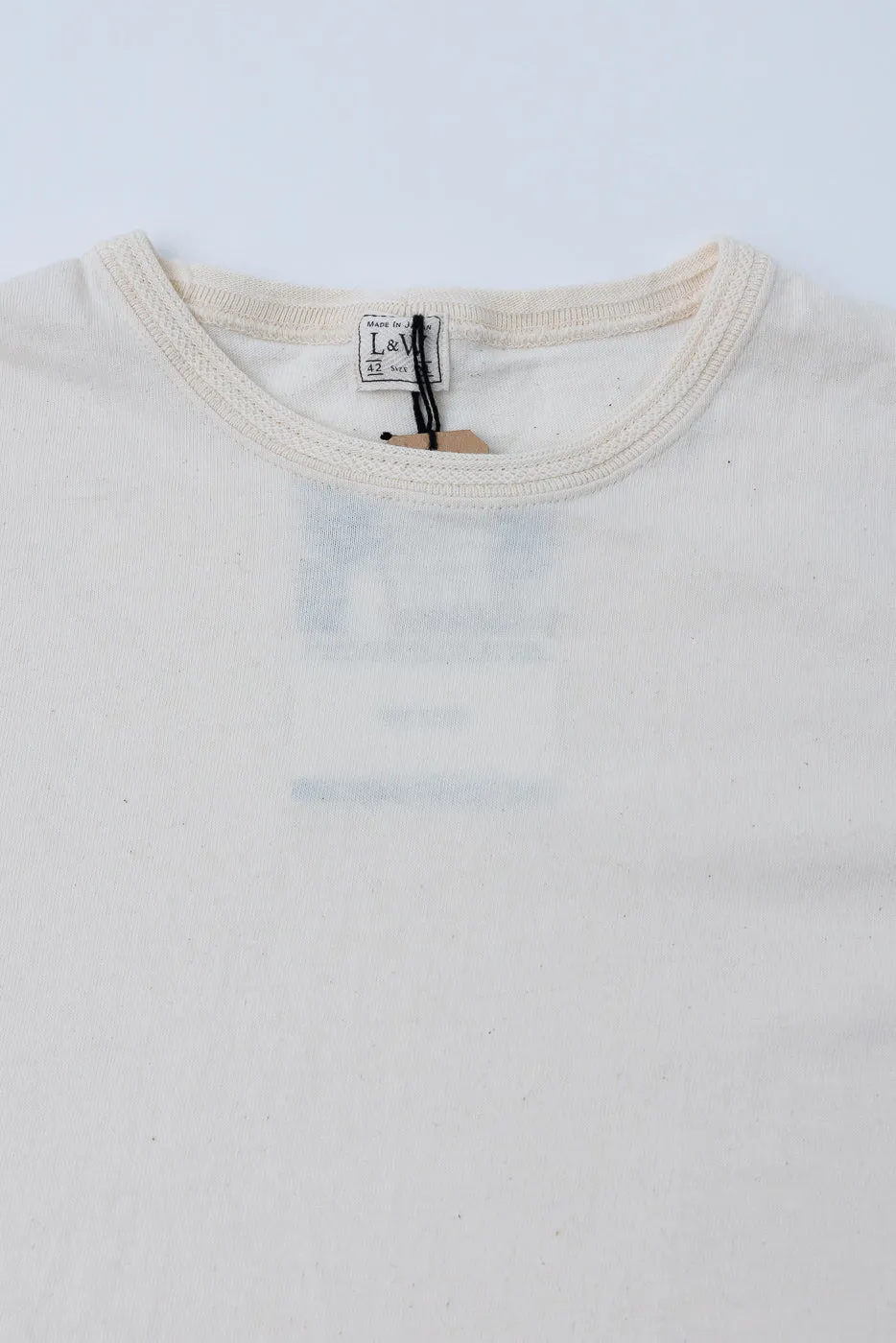 LRC1128 - Shoulder Taped S/S Crewneck Tee - Classic Ivory sold by Dant product image thumbnail 2