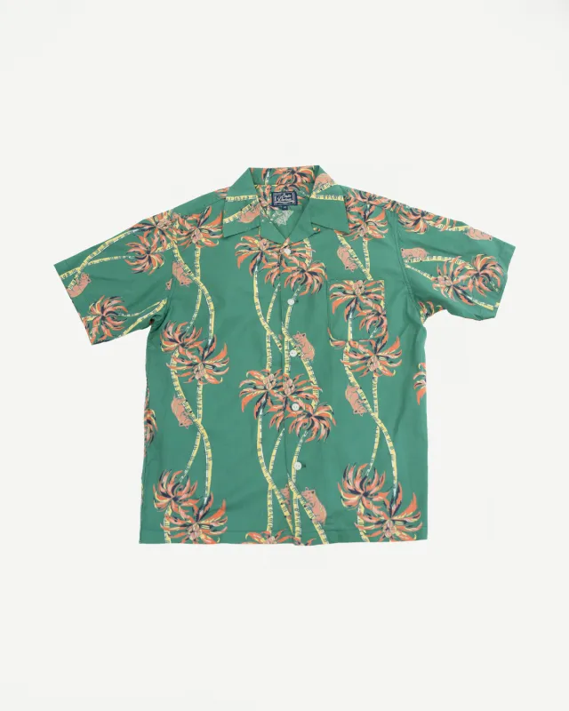 5742 - Aloha Shirt Palm Climber - Green made by Studio D'Artisan