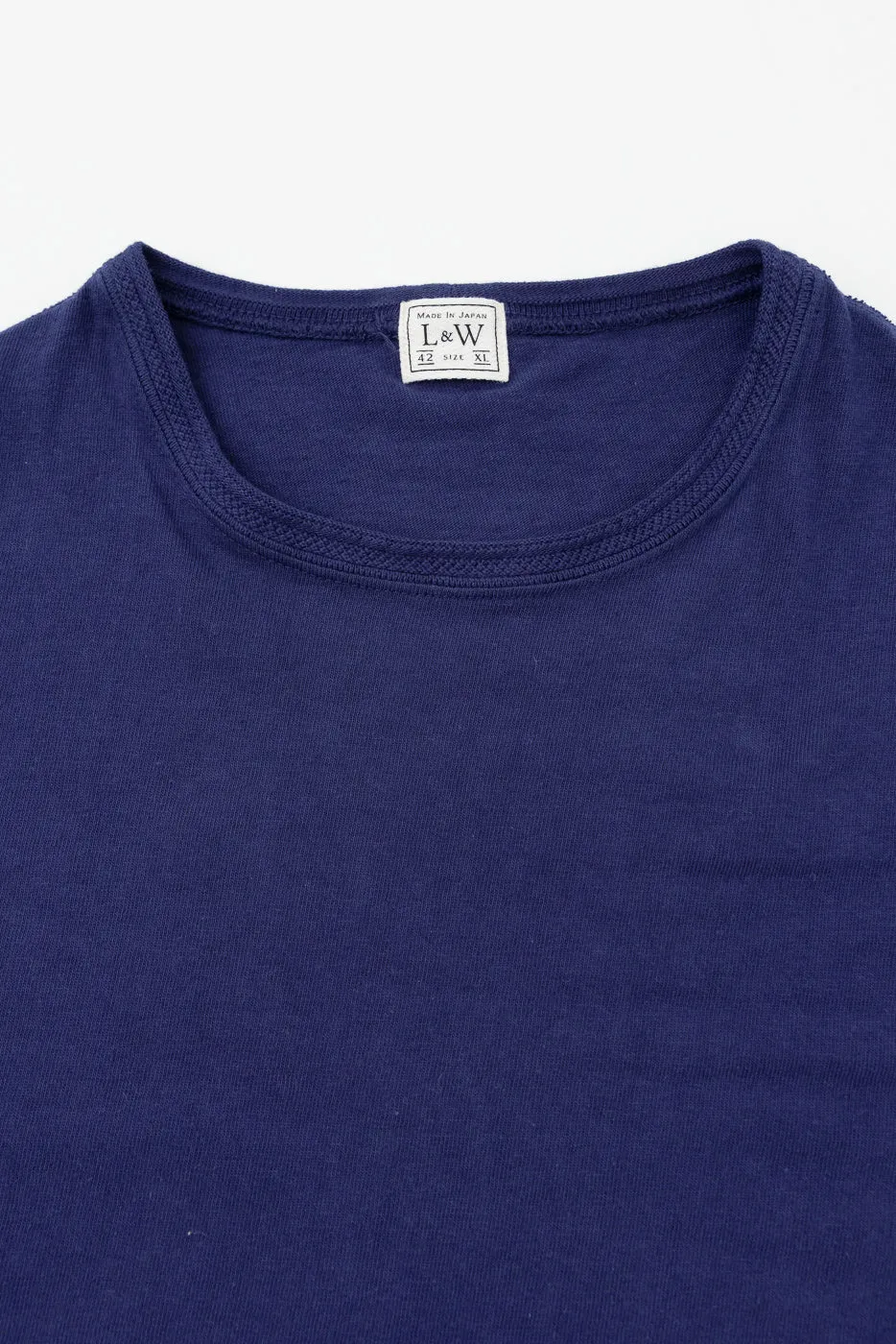 LRC1130 - Loopwheel Ribbed S/S Cuff Crew - French Navy Blue sold by Dant product image thumbnail 2