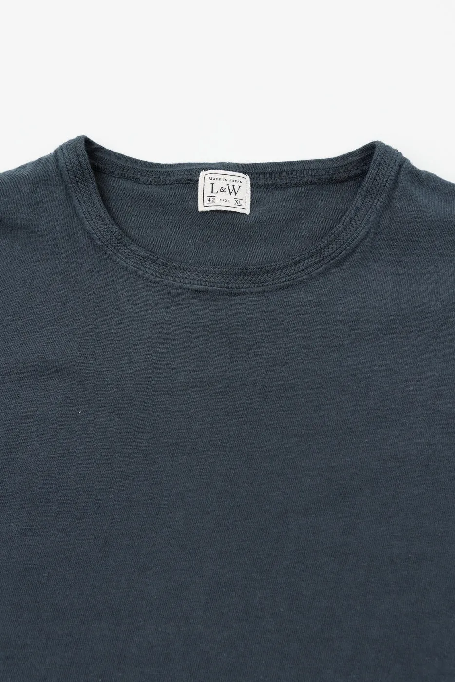 LRC1130 - Loopwheel Ribbed S/S Cuff Crew - Antique Black sold by Dant product image thumbnail 2