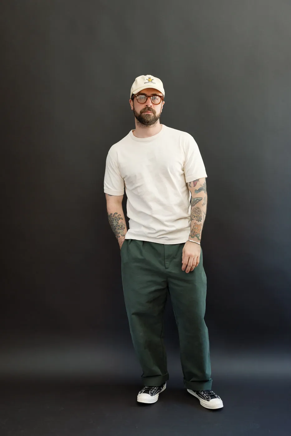 LRC1130 - Loopwheel Ribbed S/S Cuff Crew - Ivory sold by Dant product image thumbnail 5