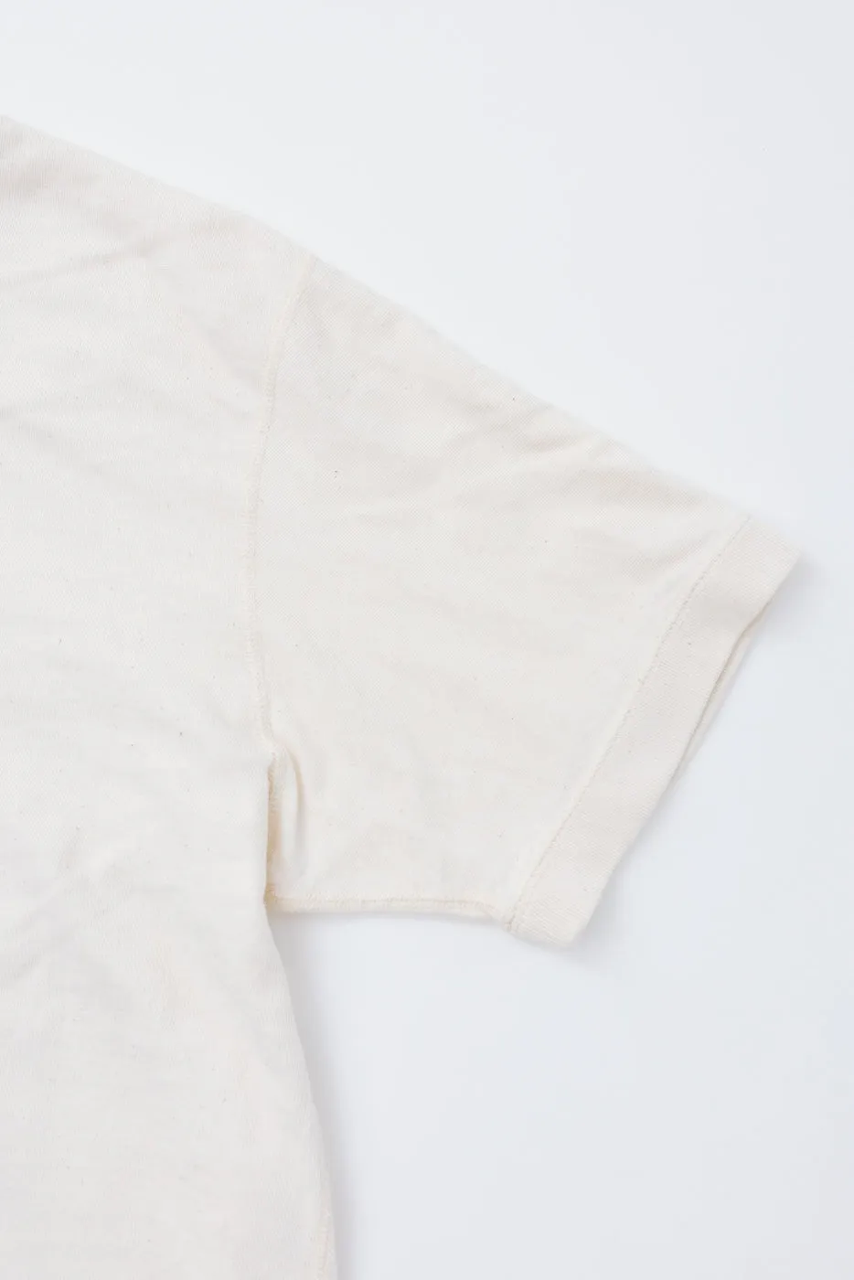 LRC1130 - Loopwheel Ribbed S/S Cuff Crew - Ivory sold by Dant product image thumbnail 3