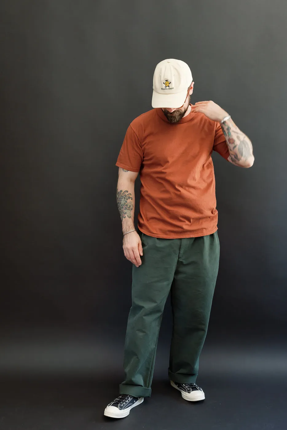 LRC1127 - Loopwheel Double Binder S/S Crewneck Tee - Burgundy sold by Dant product image thumbnail 5