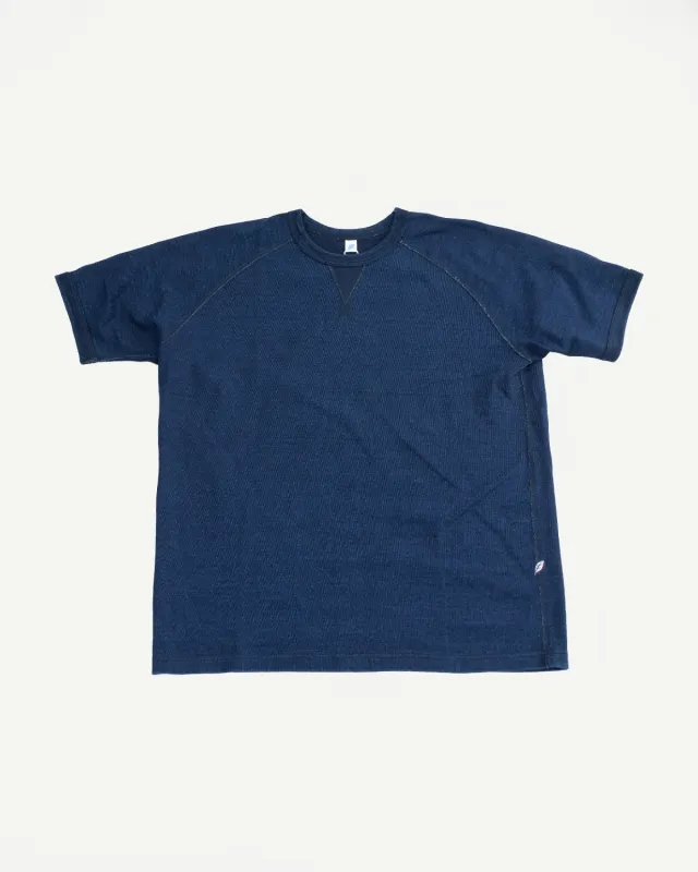 5411-ID - 11oz Super Heavyweight Raglan Jersey T-Shirt - Indigo made by Pure Blue Japan