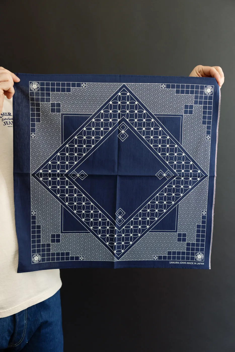 SJ-BANDANA-04 - Indigo Selvedge Bandana sold by Dant product image thumbnail 4